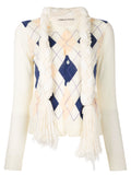 COMME DES GARÇONS argyle braid knitted sweater