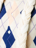COMME DES GARÇONS argyle braid knitted sweater