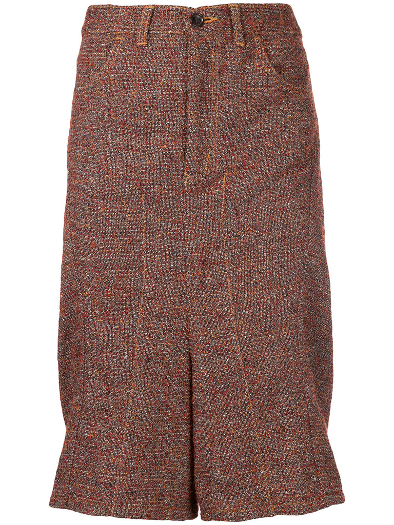 JUNYA WATANABE COMME DES GARÇONS drop crotch flared shorts