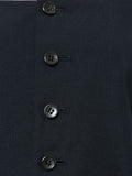 YOHJI YAMAMOTO square neck apron shirt