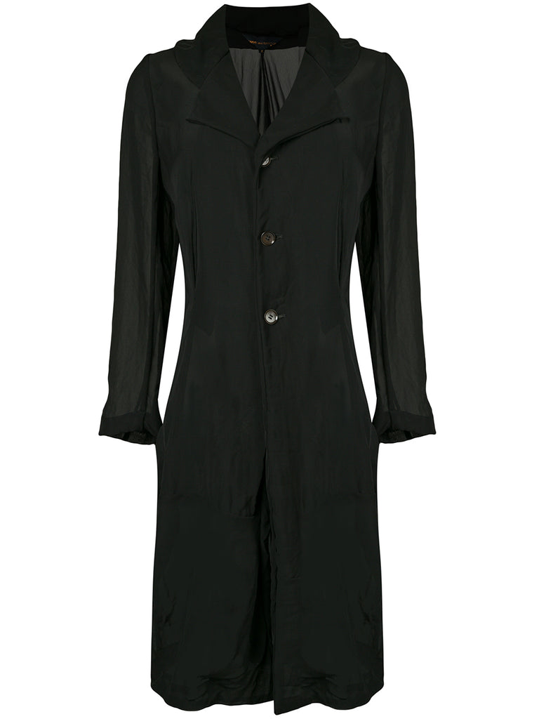 COMME DES GARÇONS buttoned fitted coat