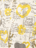 COMME DES GARÇONS Homme Plus scribble printed pinstripe blazer