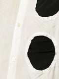 COMME DES GARÇONS Homme Plus stain shirt with three hole detail