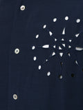 YOHJI YAMAMOTO perforated chest detail shirt