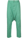 COMME DES GARÇONS Homme Plus embroidered dots drop-crotch trousers