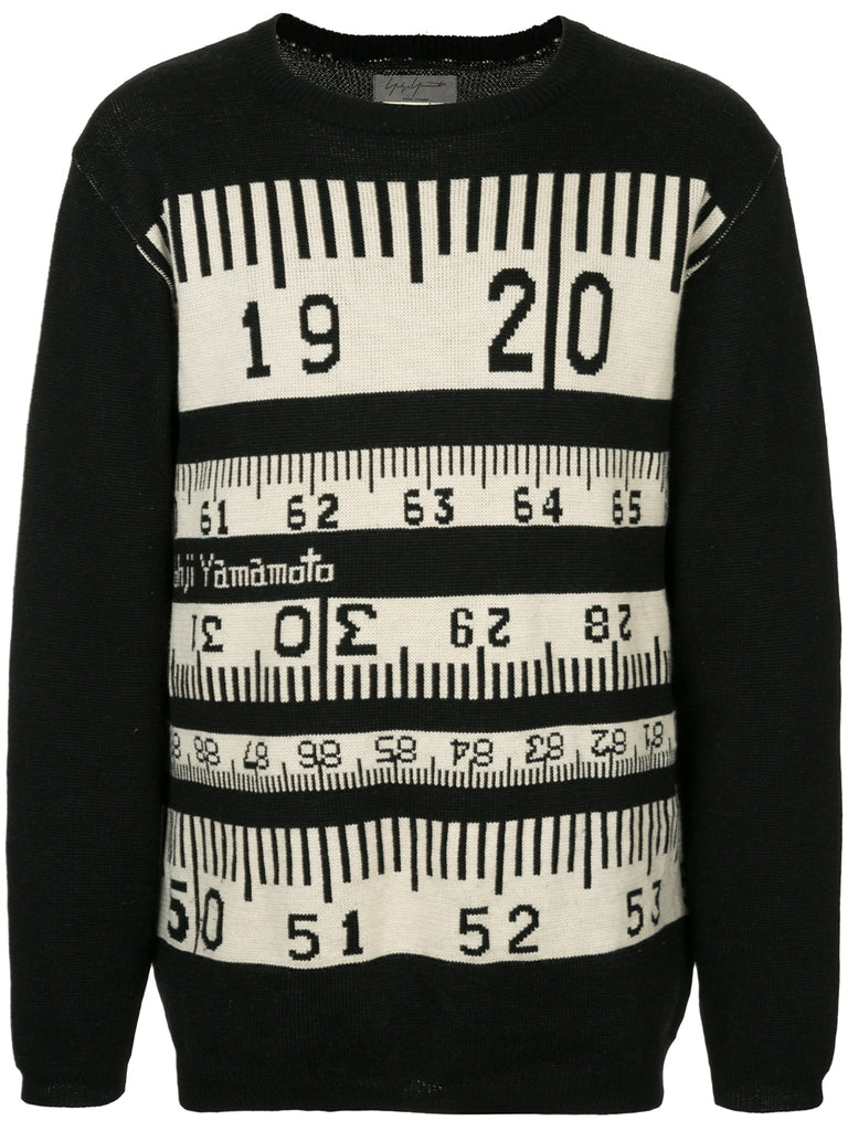 YOHJI YAMAMOTO Pour Homme Tape Measure jumper