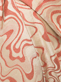 Junya Watanabe wrap around wavy print skirt