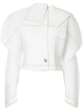 ISSEY MIYAKE pleated crop jacket
