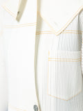 ISSEY MIYAKE pleated crop jacket
