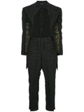 COMME DES GARÇONS camo detail geometric pattern suit