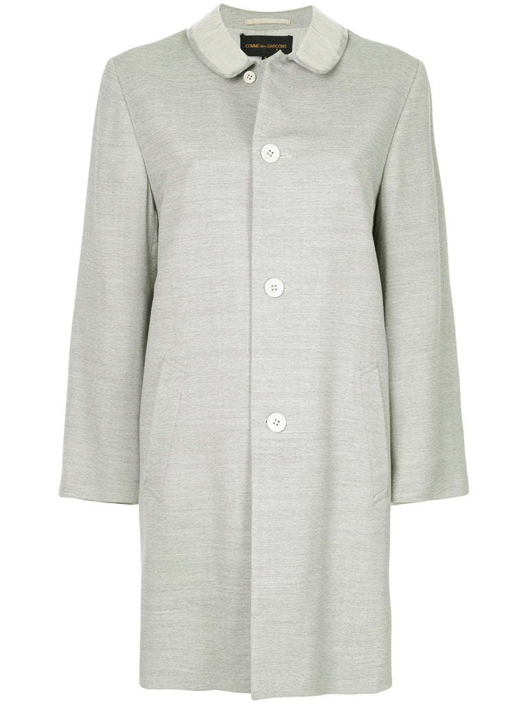 COMME DES GARÇONS Vinyl collar coat
