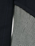 COMME DES GARÇONS houndstooth panel fitted coat