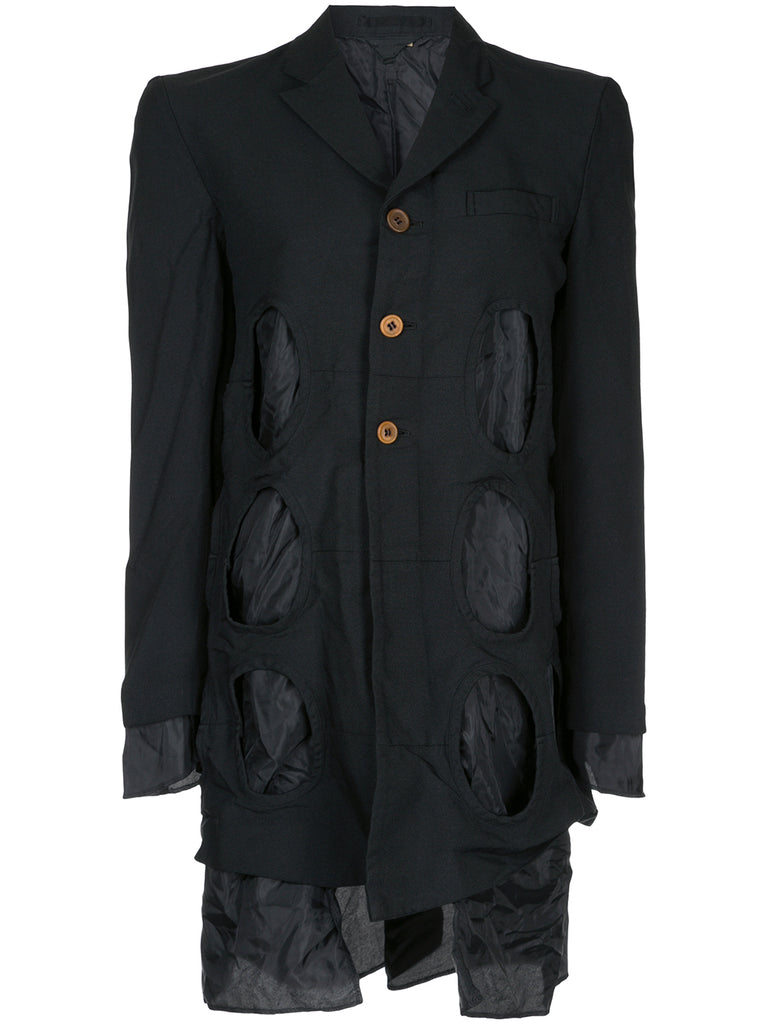 COMME DES GARÇONS cut out holes jacket