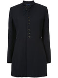 COMME DES GARÇONS button pinstripe coat