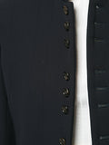 COMME DES GARÇONS button pinstripe coat