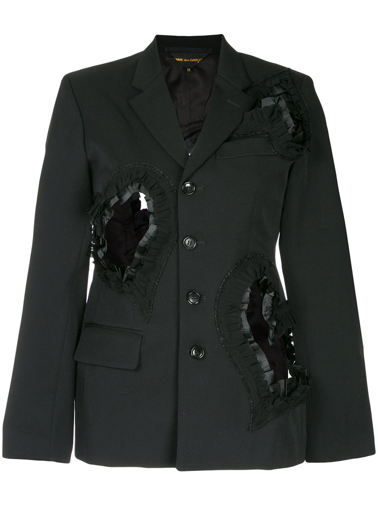 COMME DES GARÇONS cut-out details blazer