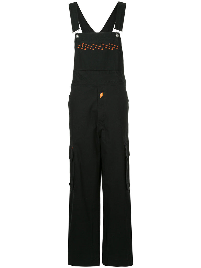 WALTER VAN BEIRENDONCK W< embroidered detail jumpsuit