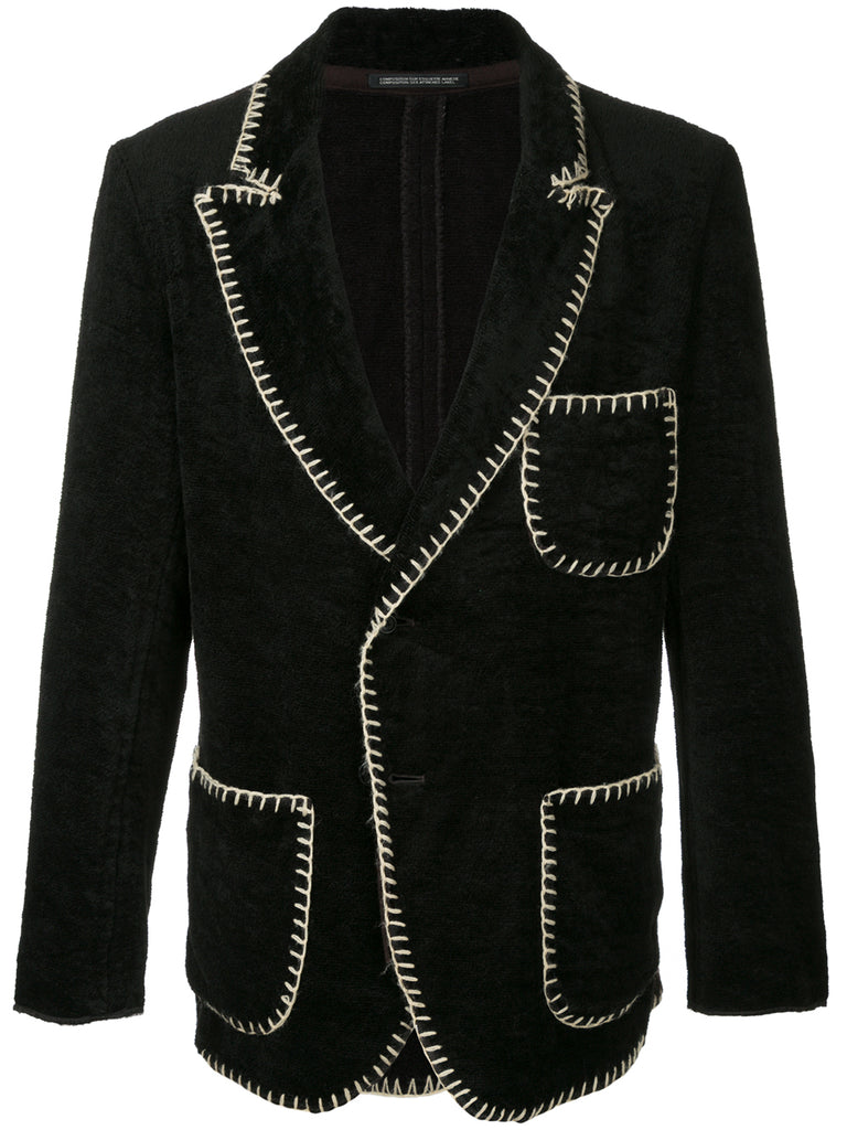 YOHJI YAMAMOTO contrast trim jacket
