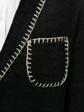 YOHJI YAMAMOTO contrast trim jacket