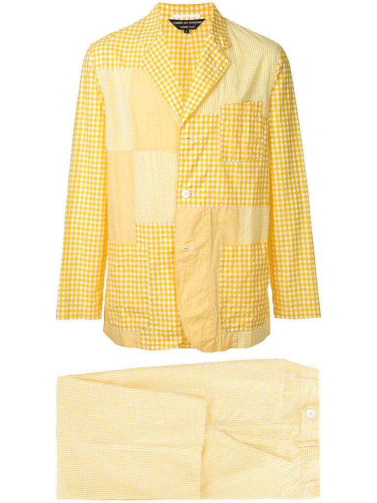 COMME DES GARÇONS Homme Plus checkered two-piece suit