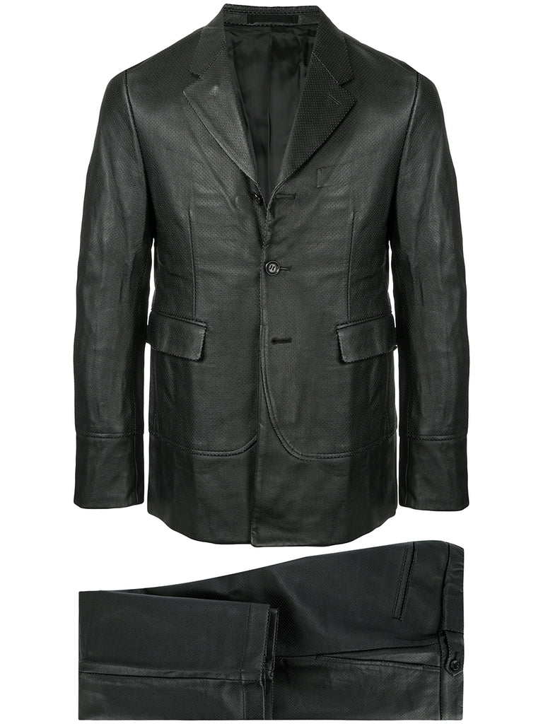 COMME DES GARÇONS Homme Plus leather effect two-piece suit