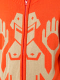 WALTER VAN BEIRENDONCK person intarsia zipped cardigan