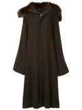 YOHJI YAMAMOTO oversized hooded coat