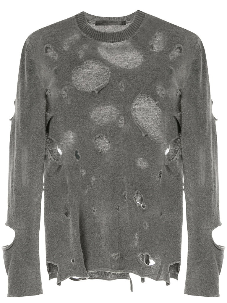 JUNYA WATANABE COMME DES GARÇONS distressed knitted jumper