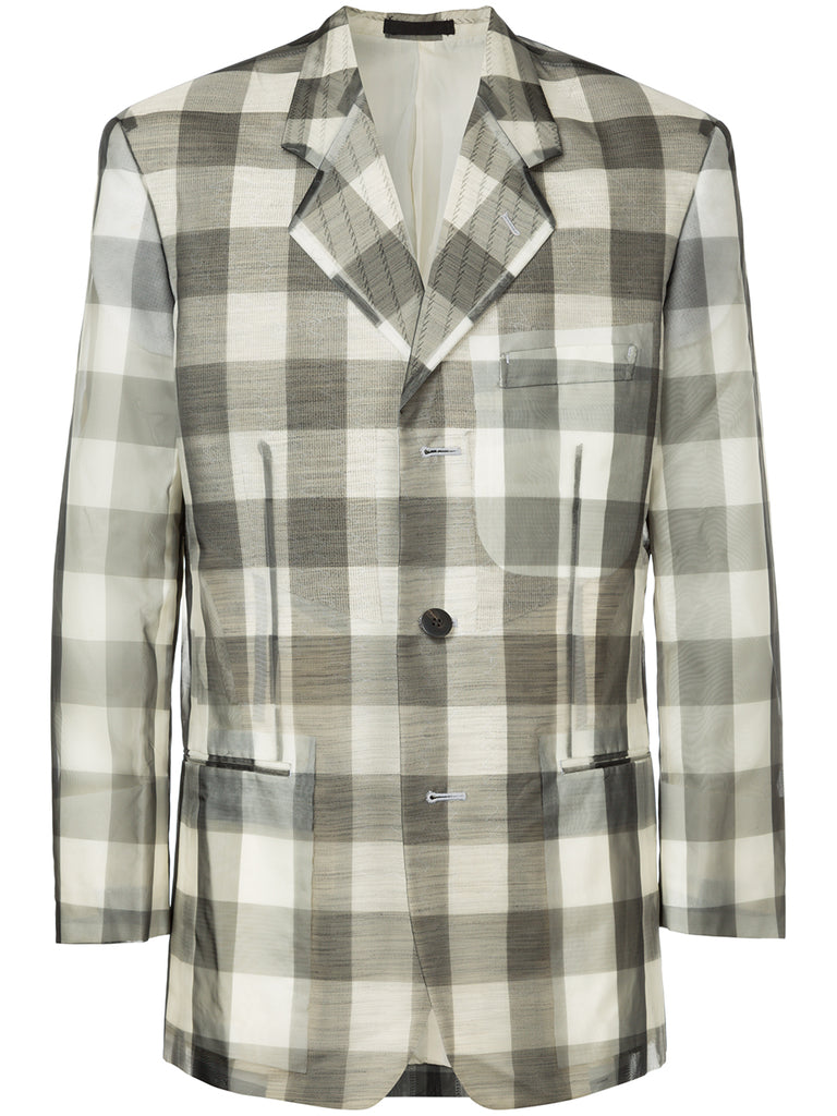 ISSEY MIYAKE checkered blazer