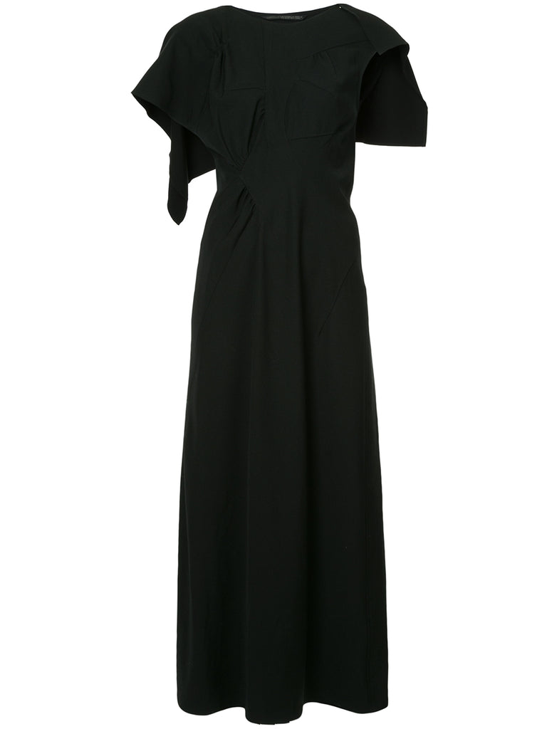 YOHJI YAMAMOTO over the shoulder flap dress