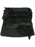COMME DES GARÇONS frilled appliquée mini skirt
