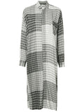 COMME DES GARÇONS oversized checked shirt dress