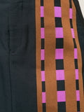 COMME DES GARÇONS VINTAGE checked-panel A-line midi skirt