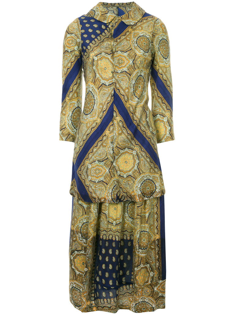 COMME DES GARÇONS paisley-print skirt suit