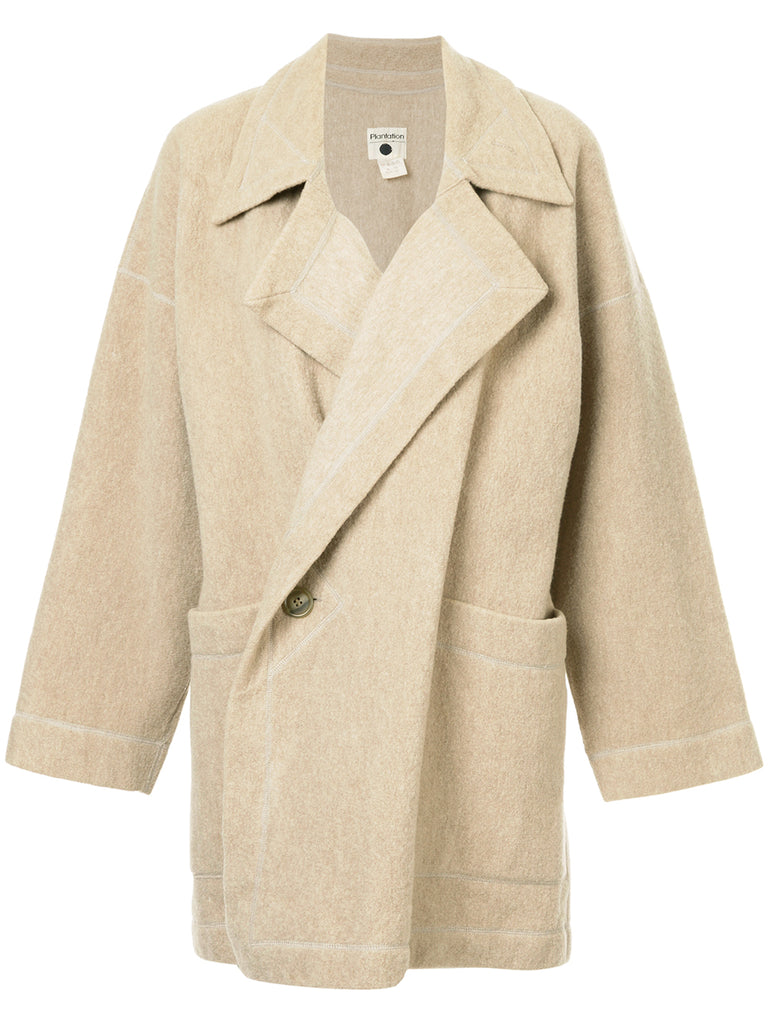 ISSEY MIYAKE flared-sleeve oversized jacket