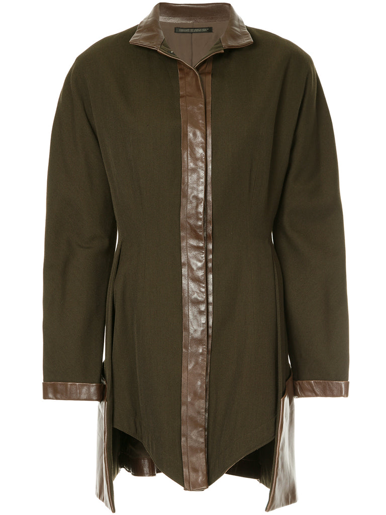 YOHJI YAMAMOTO stand-collar asymmetric jacket