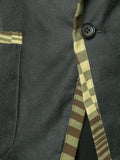 COMME DES GARÇONS warped print blazer