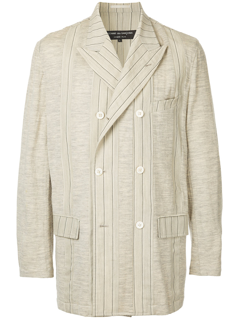COMME DES GARÇONS Homme Plus pinstripe double-breasted blazer
