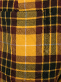 YOHJI YAMAMOTO plaid flared overall trousers