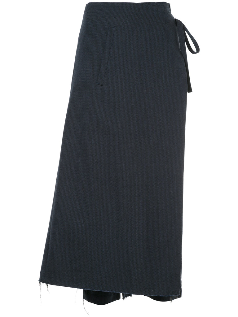 COMME DES GARÇONS wrap-around flared trousers