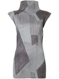 ISSEY MIYAKE colour-block sleeveless top