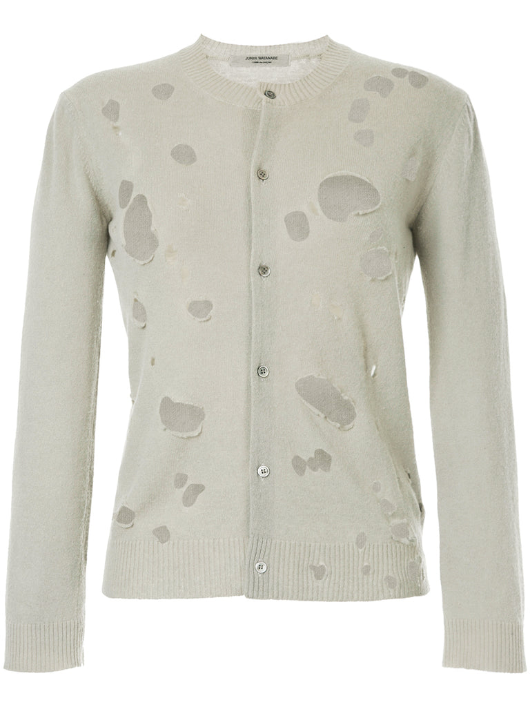 JUNYA WATANABE COMME DES GARÇONS distressed fitted cardigan