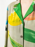 ISSEY MIYAKE floral fitted shirt