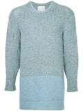 COMME DES GARÇONS Homme panelled chunky-knit jumper
