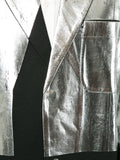 ISSEY MIYAKE two-tone metallic blazer