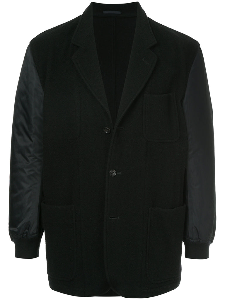COMME DES GARÇONS sports-sleeve patch-pocket blazer