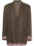 COMME DES GARÇONS Homme Plus dip-dyed oversized checked blazer