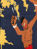 YOHJI YAMAMOTO Pour Homme mixed-print intarsia-knit jumper