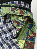 JUNYA WATANABE COMME DES GARÇONS denim patchwork wrap skirt