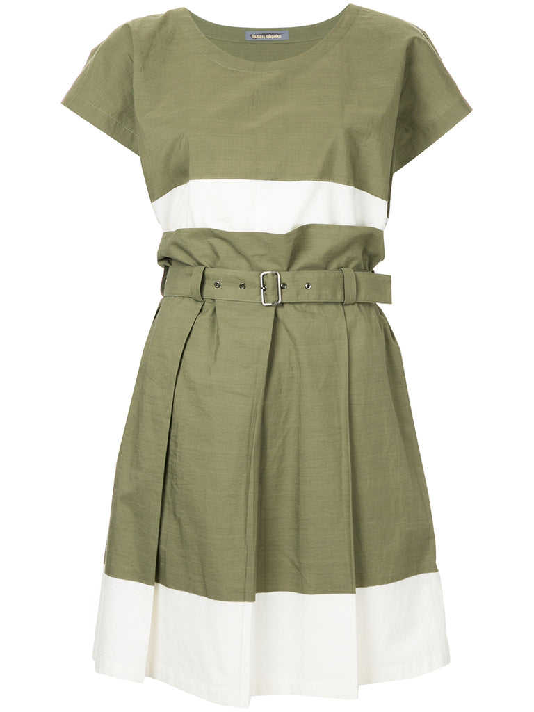 ISSEY MIYAKE colour block skirt suit